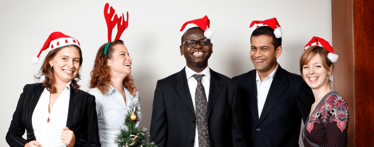 Staff party at christmas