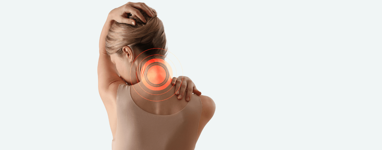 Female with neck pain