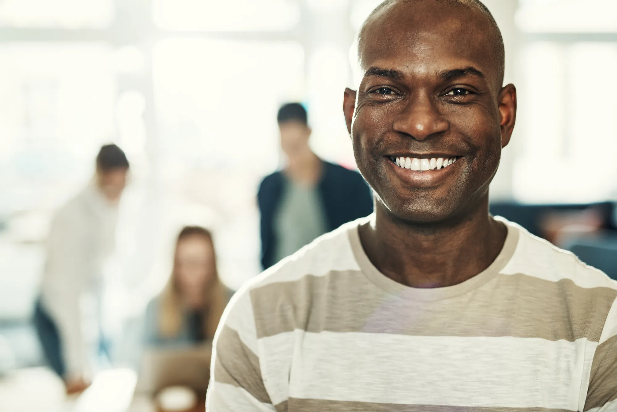 Smiling male